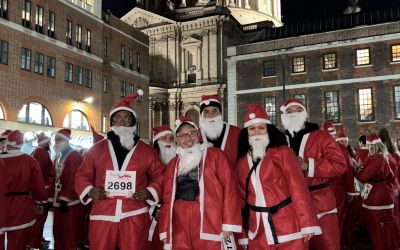 Santas on the Move: Team Spark2Life Runs to Raise Hope This Christmas